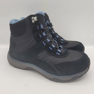 ll Bean Black and Blue Winter Boots